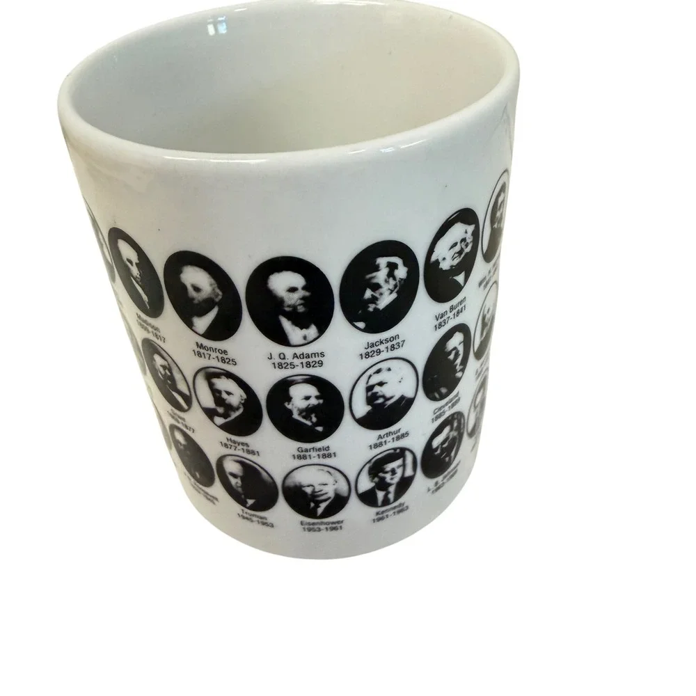 Unbranded US Presidents Coffee Mug Unisex OS White Black Reagan Era History - Picture 2 of 6